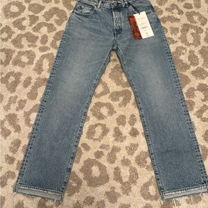 Moussy Blue Flare Jeans, New with Tags